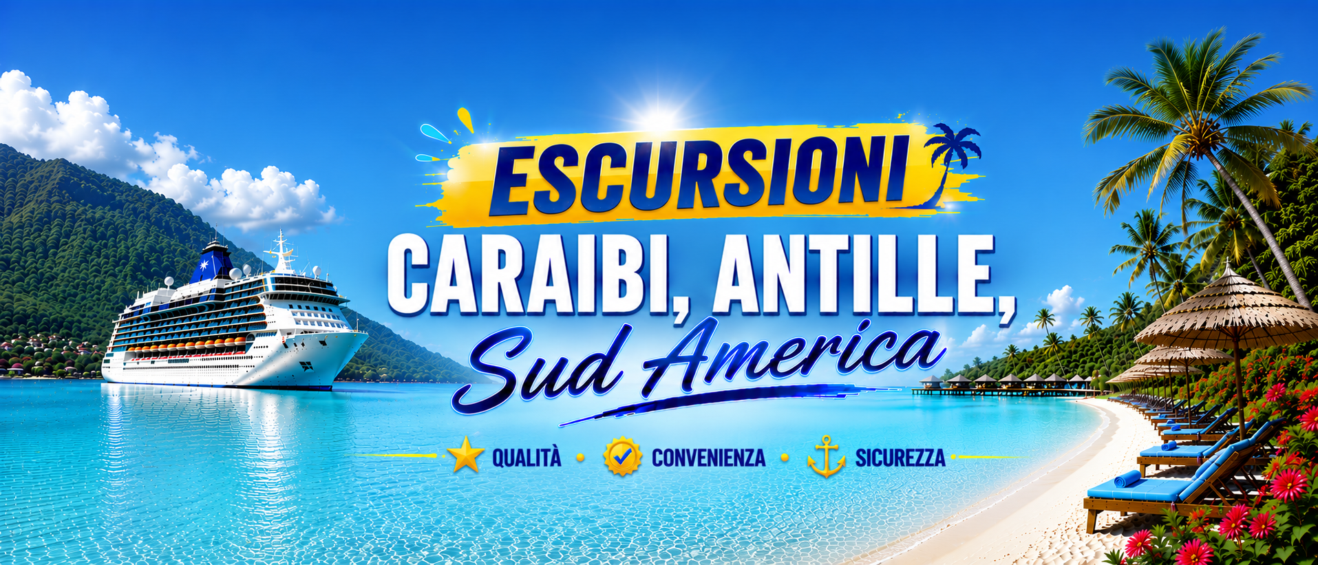 Escursioni Caraibi, Antille, Sud America